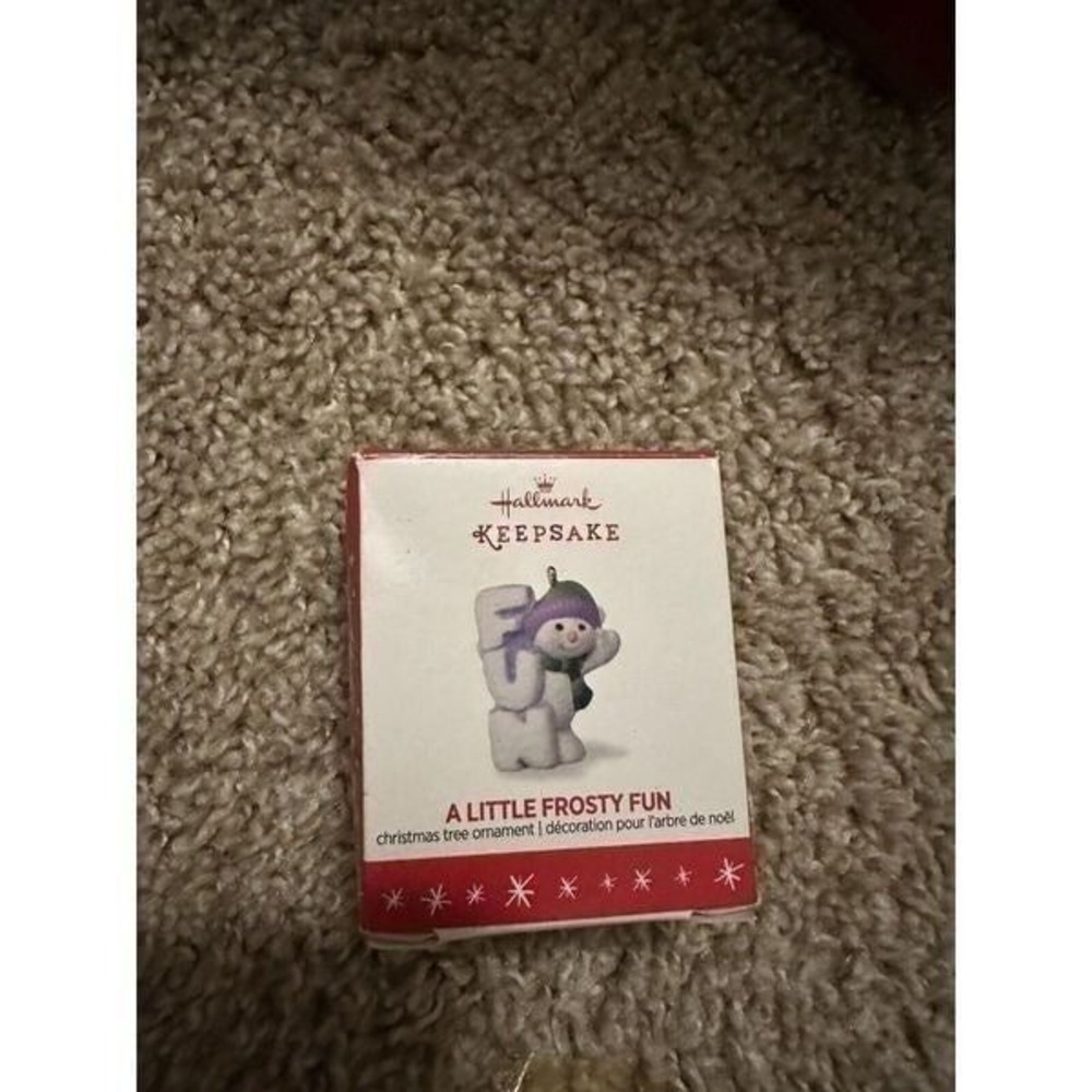 Hallmark Keepsake 2016 Mini A Little Frosty Fun Christmas Ornament